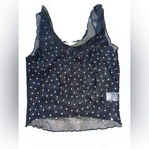 Sheer sparkly top